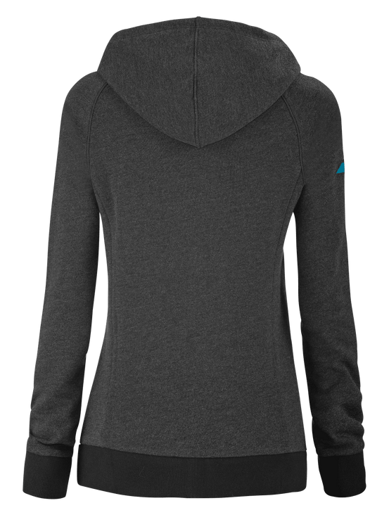 EXERCISE HOOD JACKET WOMEN BLACK HTHR