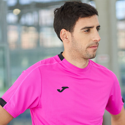 Smash Short Sleeve T Shirt Fluro Pink