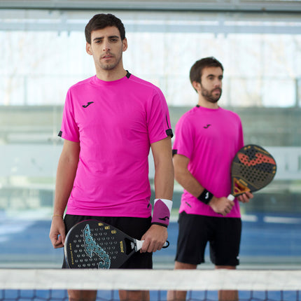Smash Short Sleeve T Shirt Fluro Pink