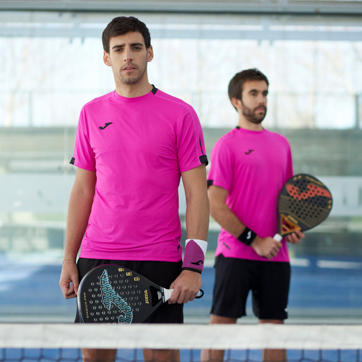 Smash Short Sleeve T Shirt Fluro Pink