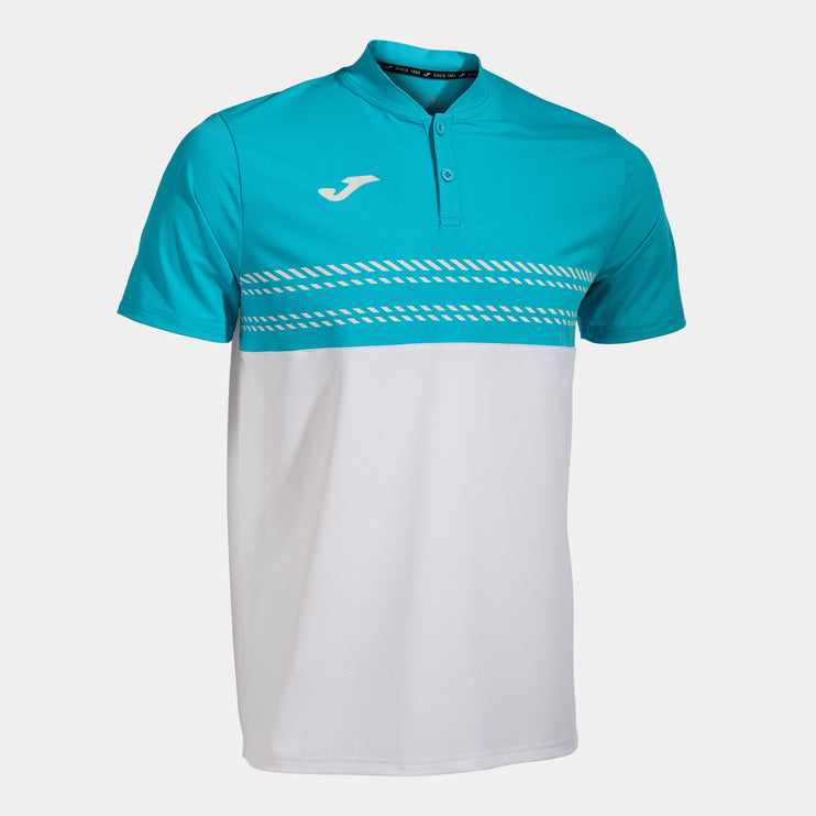 Smash Short Sleeve Polo - White Blue
