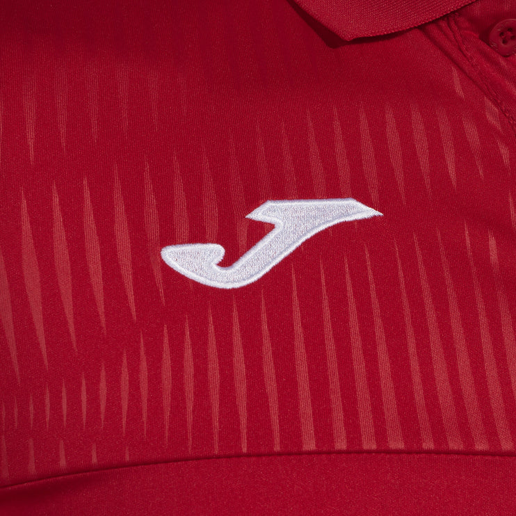 Montreal Short Sleeve T Shirt Polo  - Red