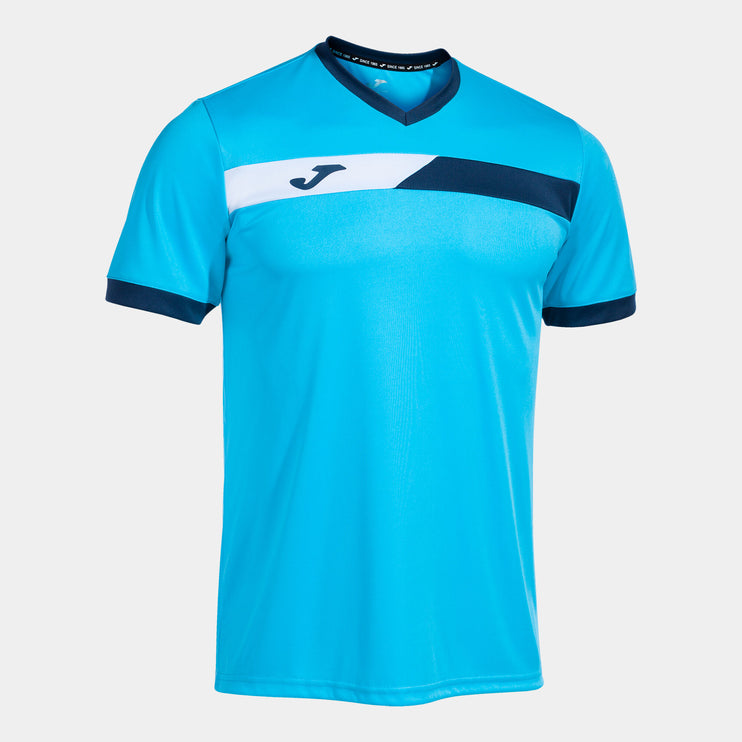 Court Short Sleeve T Shirt - Turquoise White Navy
