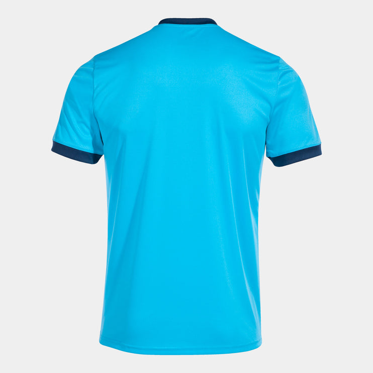 Court Short Sleeve T Shirt - Turquoise White Navy