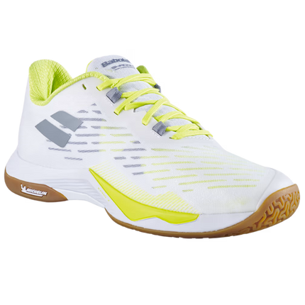 Babolat Shadow Tour 5 Men Badminton Shoes - White Lime