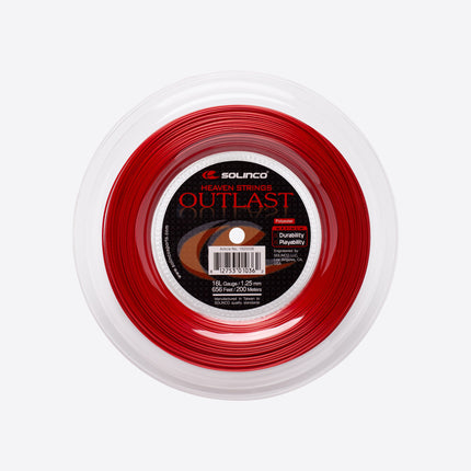 Solinco Outlast Tennis String Reel - 16L Gauge (200m, 1.25mm)
