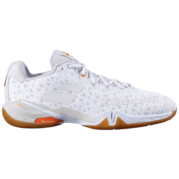 Babolat Shadow Tour 4 Men Badminton Shoes - White / Light Grey