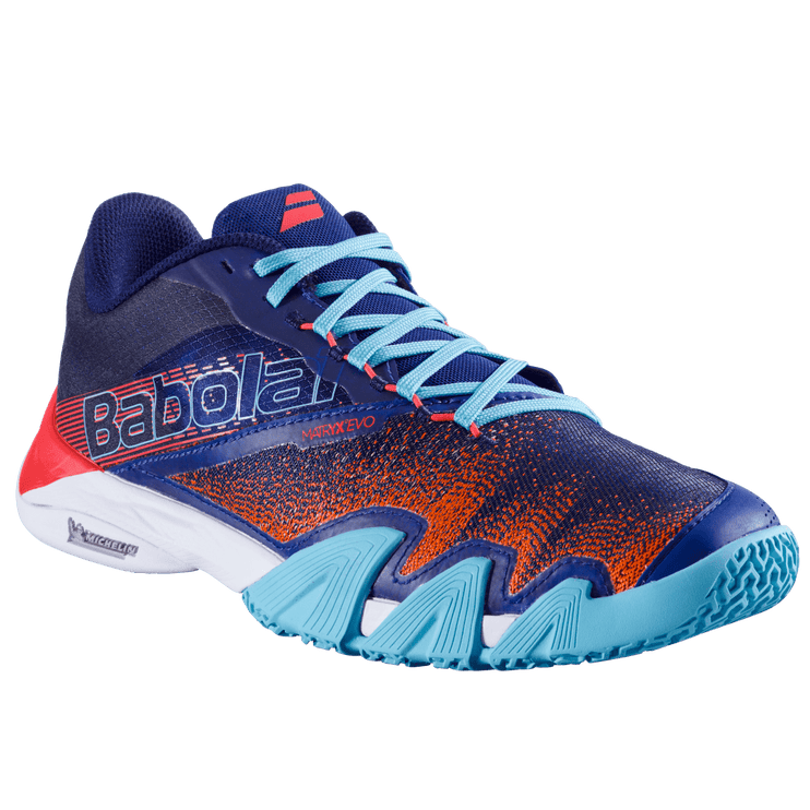 Babolat Jet Premura 2 Padel Shoes (Blue/Poppy Red)