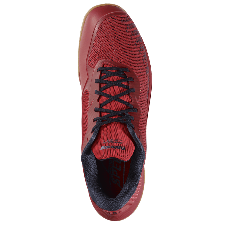 Babolat Shadow Spirit 2 Men Badminton Shoes - Black Poppy Red