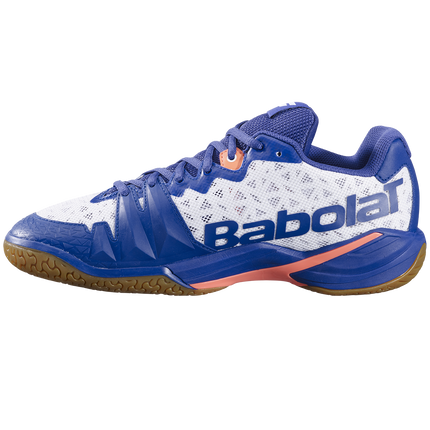 Babolat Shadow Tour 4 Men Badminton Shoes - White / Blue Navy