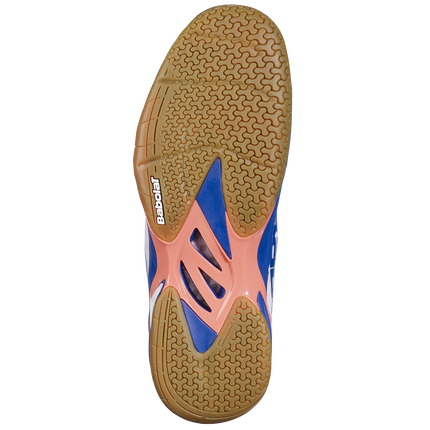 Babolat Shadow Tour 4 Men Badminton Shoes - White / Blue Navy