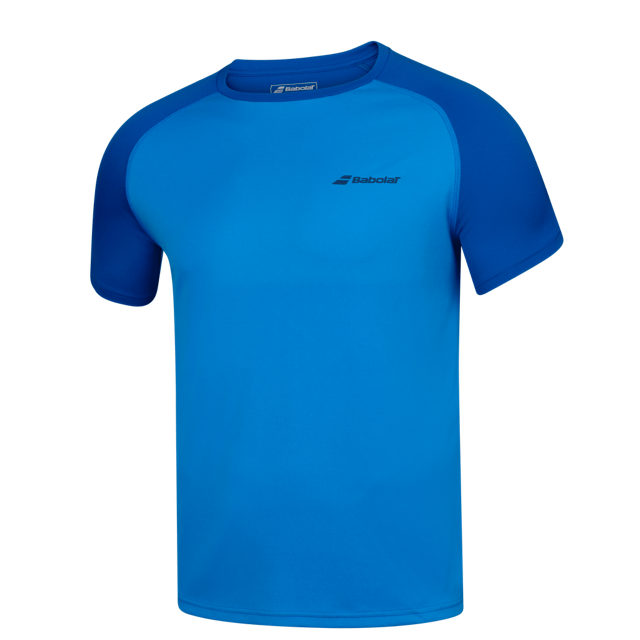 Play Crew Neck Tee Men Blue Aster