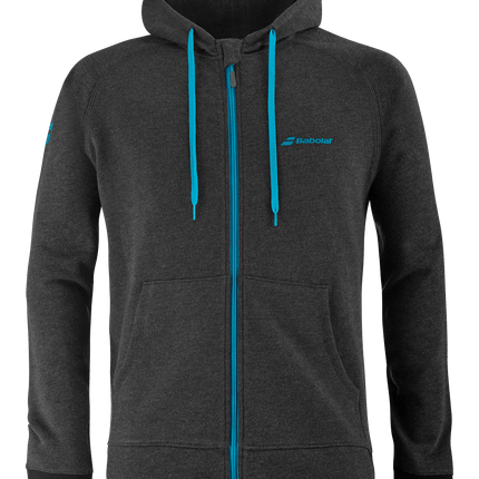 EXERCISE HOOD JACKET MEN BLACK HTHR