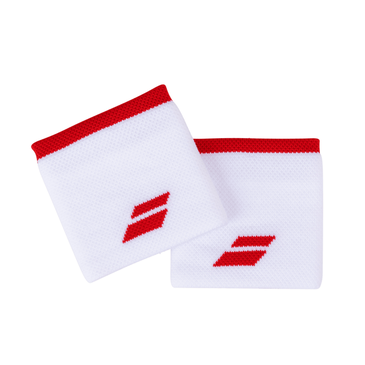 Logo Wristband Unisex White /Fiesta Red