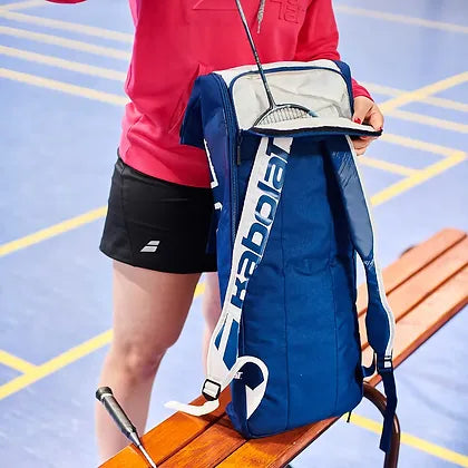 Backrack 2 Badminton Bag- Blue White