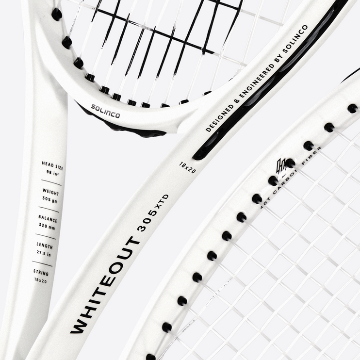 Solinco Whiteout 305 XTD Tennis Racquet (18x20)