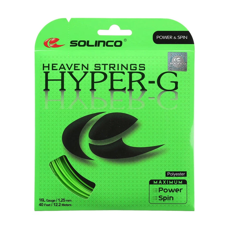 Solinco Hyper G Tennis String - 16L Gauge (12m, 1.25mm)