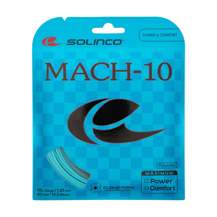 Solinco Mach 10 Tennis String - 16L Gauge (12m, 1.25mm)