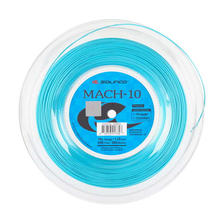 Solinco Mach 10 Tennis String - 16L Gauge (200m, 1.25mm)