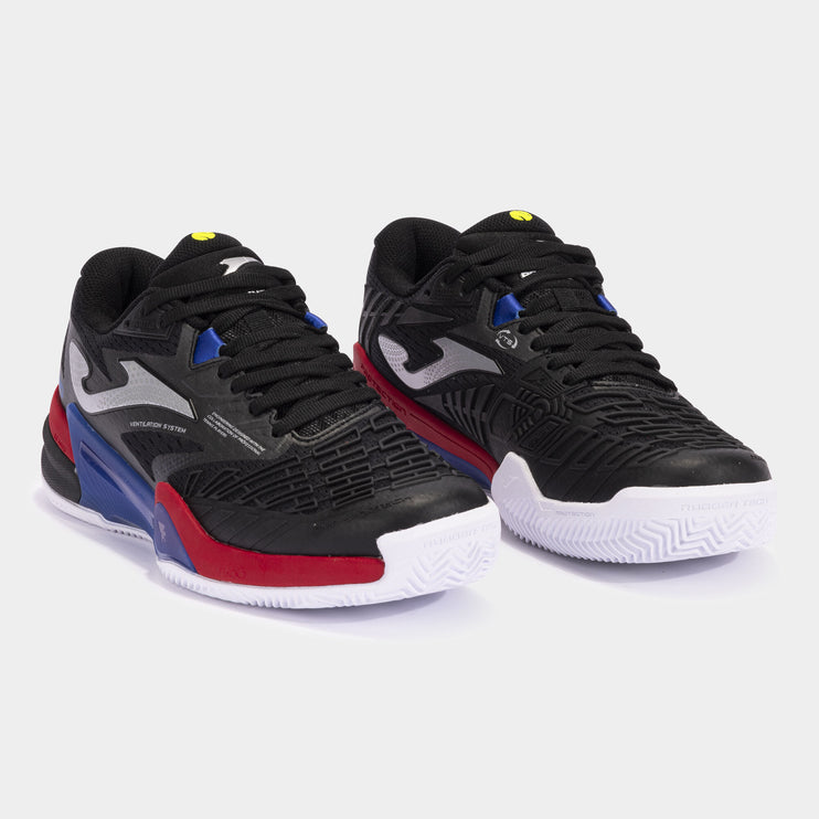 Joma T.Roland 2401 (Black & Red) Men's Tennis Shoes