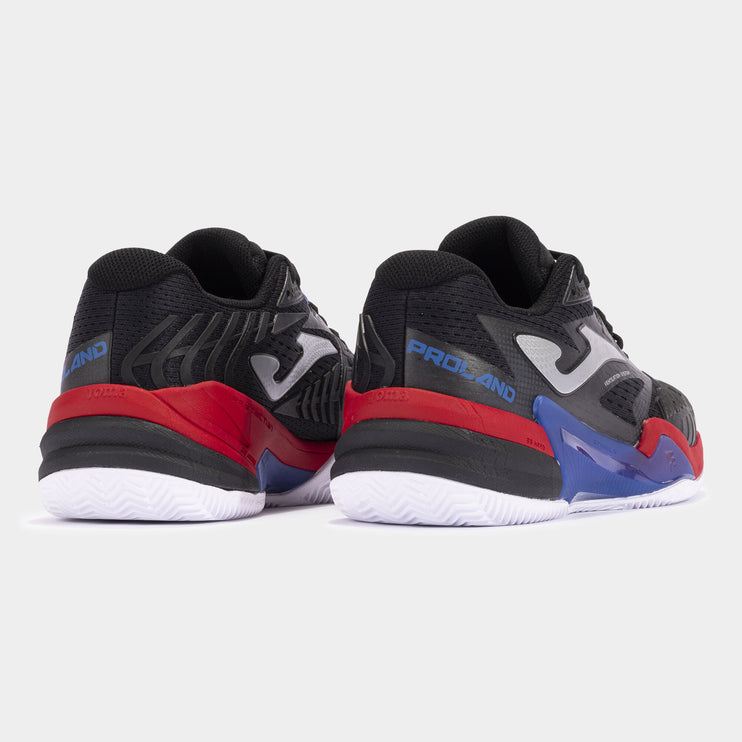 Joma T.Roland 2401 (Black & Red) Men's Tennis Shoes