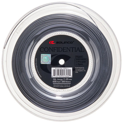 Solinco Confidential Tennis String Reel - 16L Gauge (200m, 1.25mm)