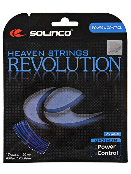 Solinco Revolution Black Tennis String - 17 Gauge (12m, 1.20mm)