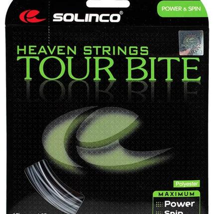 Solinco Tour Bite Black Tennis String - 16L Gauge (12m, 1.25mm)
