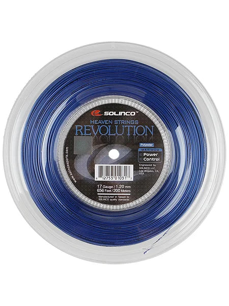 Solinco Revolution Tennis String Reel - 17 Gauge (200m, 1.20mm)