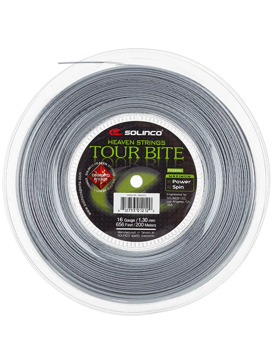 Solinco Tour Bite Diamond Rough Tennis String Reel - 16 Gauge (200m, 1.30mm)