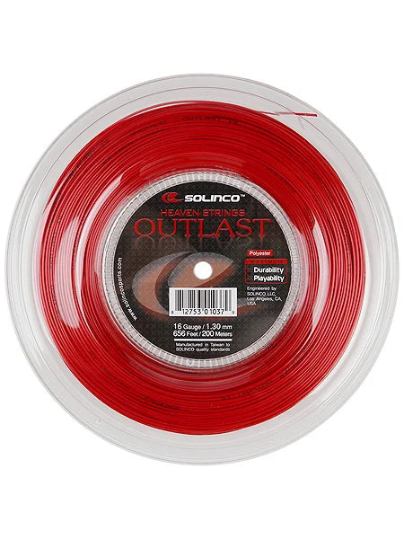Solinco Outlast Tennis String Reel - 16 Gauge (200m, 1.30mm)
