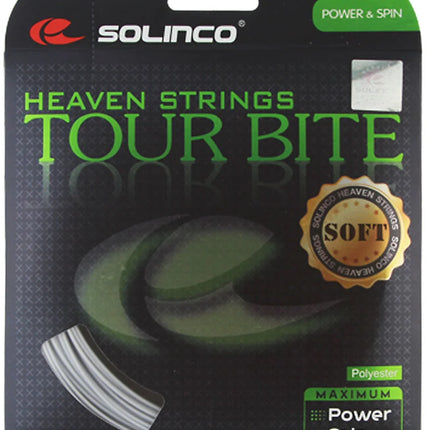 Solinco Tour Bite Soft Black Tennis String - 16 Gauge (12m, 1.30mm)