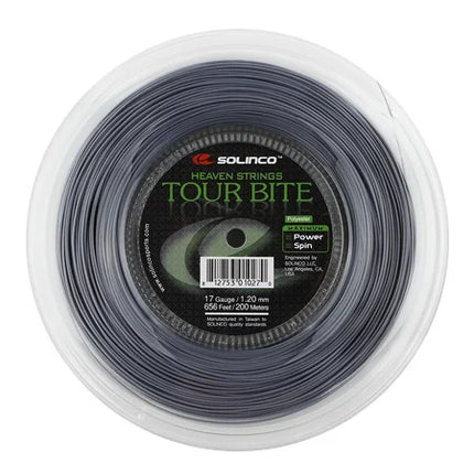 Solinco Tour Bite String Tennis String Reel - 17 Gauge (200m, 1.20mm)