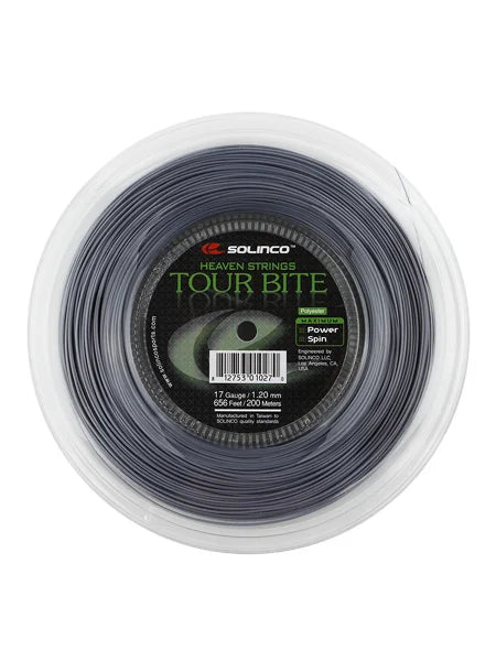 Solinco Tour Bite String Tennis String Reel - 17 Gauge (200m, 1.20mm)