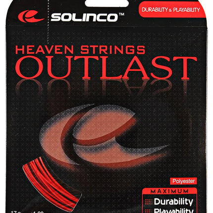 Solinco Outlast Black Tennis String - 17 Gauge (12m, 1.20mm)