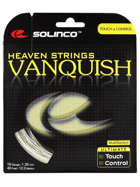Solinco Vanquish Black Tennis String - 16 Gauge (12m, 1.30mm)