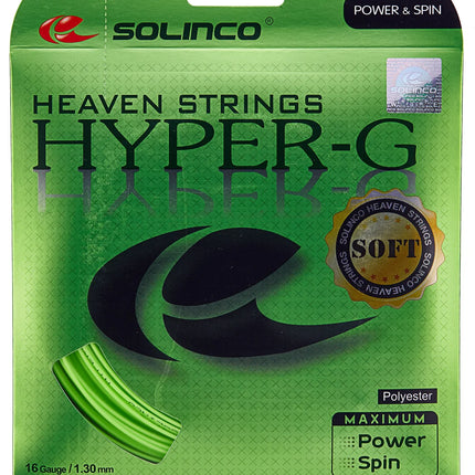 Solinco Hyper G Soft Green Tennis String - 16 Gauge (12m, 1.30mm)