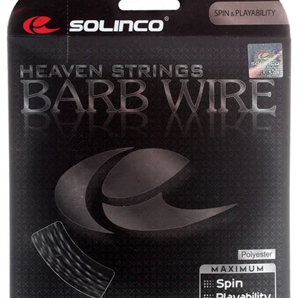 Solinco Barb Wire Black Tennis String - 16 Gauge (12m, 1.30mm)