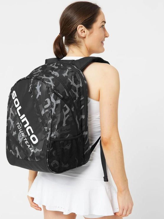 Solinco Black Camo Tennis Backpack