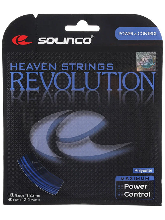 Solinco Revolution Black Tennis String - 16L Gauge (12m, 1.25mm)