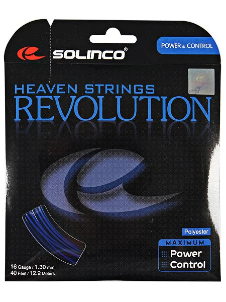 Solinco Revolution Black Tennis String - 16 Gauge (12m, 1.30mm)