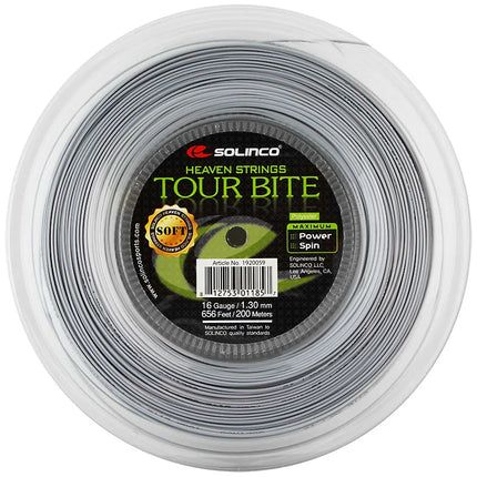 Solinco Tour Bite Soft Tennis String Reel - 16 Gauge (200m, 1.30mm)