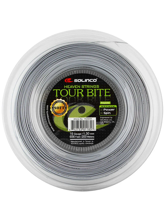 Solinco Tour Bite Soft Tennis String Reel - 16 Gauge (200m, 1.30mm)